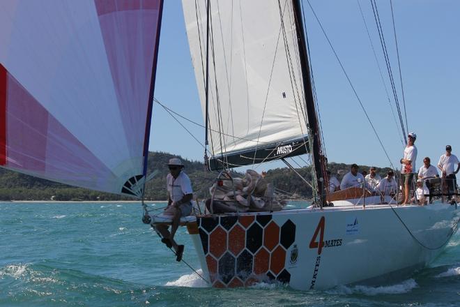 Peter Jones’s and his Mates4Mates team power home to their first handicap winner of the regatta on Day 3. © Tracey Johnstone